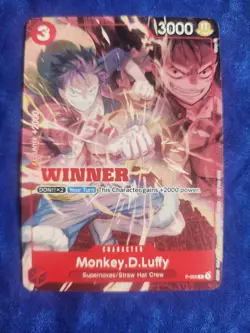 Monkey D Luffy - P-006 Winner Pack Vol. 1 Promo Prize One Piece Card Eng - Image 1
