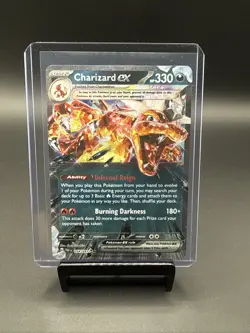 Charizard ex 054/091 Paldean Fates Holo Double Rare Pokemon Card - Image 1