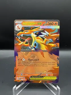 Pokemon TCG: Mega Charizard Y ex #30 ME: Mega Evolution Black Star Promo NM - Image 1