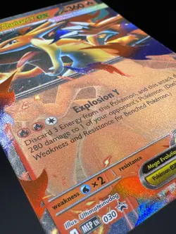 Pokemon TCG: Mega Charizard Y ex #30 ME: Mega Evolution Black Star Promo NM - Image 3
