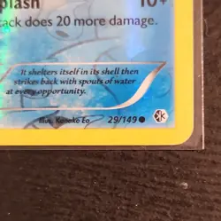 SQUIRTLE 29/149 COMMON BOUNDARIES CROSSED POKEMON REVERSE HOLO LP - Image 5