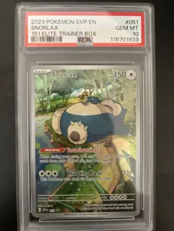 Pokemon tcg - Snorlax SVP 051 Sv: Scarlet & Violet 151 Promo Card - Psa 10 - Image 1