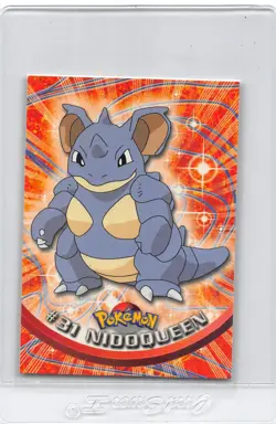 Nidoqueen #31 - RED LOGO - NON-HOLO - Series 1 - TOPPS POKEMON CARD - NM - Image 1