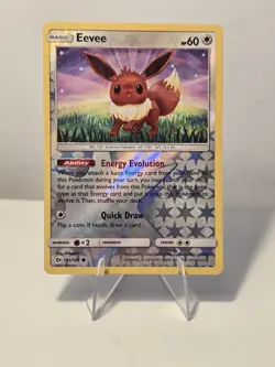 Eevee 101/149 Common SM Base Set Pokemon Reverse Holo NM/M - Image 1