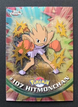 Hitmonchan #107 | Topps Chrome | Series 2 | NM condition | Pokemon - Image 1