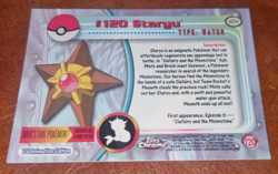 NM Chrome Topps Pokemon Staryu - Image 3