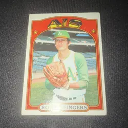 Topps 1972 Rollie Fingers Base Set #241 Oakland Athletics Baseball Card - Image 1