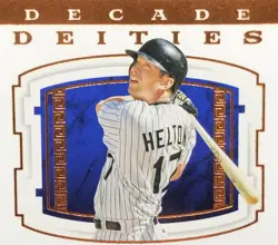 2016 Pantheon Todd Helton DECADE DEITIES /10 DUAL GAME USED PATCH GOLD SSP DD-TH - Image 2