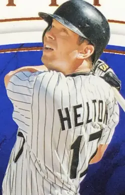2016 Pantheon Todd Helton DECADE DEITIES /10 DUAL GAME USED PATCH GOLD SSP DD-TH - Image 4