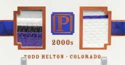 2016 Pantheon Todd Helton DECADE DEITIES /10 DUAL GAME USED PATCH GOLD SSP DD-TH - Image 5