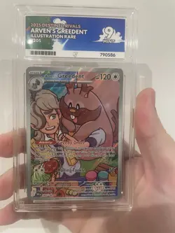 Arvens Greedent 205/182 Pokemon Card Destined Rivals Illustration Rare ACE 9 - Image 1