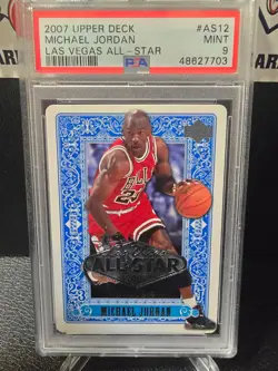 2007 Upper Deck Las Vegas All-Star MICHAEL JORDAN #AS12 PSA 9 POP 24 - Image 1