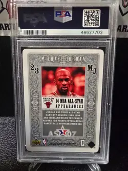 2007 Upper Deck Las Vegas All-Star MICHAEL JORDAN #AS12 PSA 9 POP 24 - Image 2