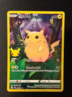 Pikachu 005/025 Holo Rare Celebrations Pokemon Lightly Played - Image 1
