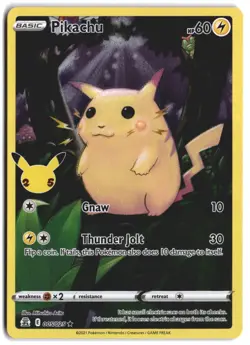 Pikachu 005/025 Holo Rare Celebrations Pokemon Holo NM - Image 1