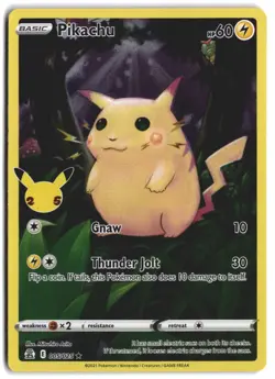 Pikachu 005/025 Holo Rare Celebrations Pokemon Holo NM - Image 1