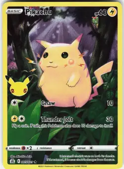 Pokemon Pikachu 005/025 Holo Rare Celebrations Pokemon Holo Near Mint - Image 1