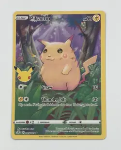 Pikachu 005/025 Celebrations 25th Holo Rare English Pokemon Single - Image 1