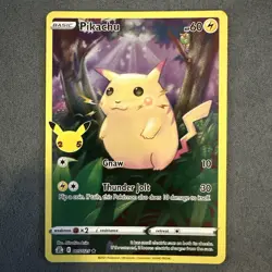 Pokemon TCG Pikachu 005/025 Celebrations Full Art 25th Anniversary Holo Rare NM - Image 1
