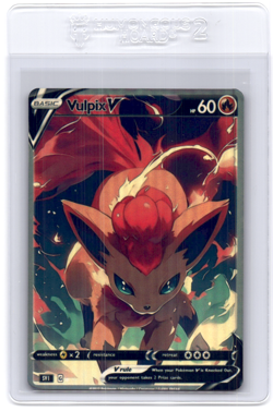 CustomMade madeTOorder full art HOLO pokemon card PTL417 Vulpix Read desc - Image 1