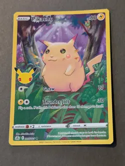 Pokemon TCG Pikachu Celebrations 005/025 Holo Holo Rare Pack Fresh - Image 1