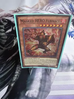 Yugioh Masked HERO Furnace MZMU-EN015 Super Rare 1st Edition NM Maze Of Muertos - Image 1