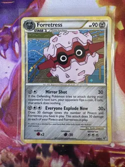 Forretress 3/90 - Heart Gold Soul Silver Undaunted *NM* Holo Rare Pokemon Card - Image 1