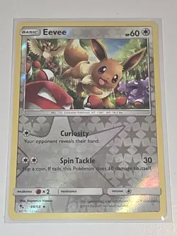 Pokemon Card Eevee Hidden Fates Reverse Holo Rare 48/68 Near Mint - Image 2