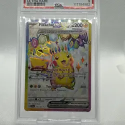 2024 POKEMON SSP EN-SURGING SPARKS #219 PIKACHU EX ULTRA RARE PSA 9 MINT - Image 3