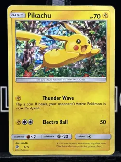 2016 Pikachu 5/12 Holo McDonald's Promo Pokemon Card MP - Image 3