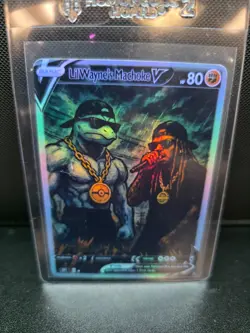 CUSTOMmade madeTOorder full art holo pokemon card PTL641 Machoke Lil Wayne - Image 1