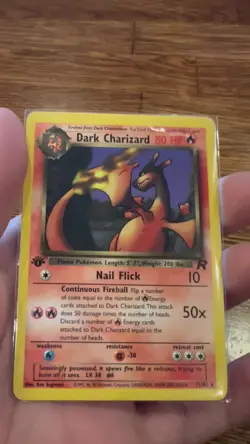 Dark Charizard First Edition Non-Holo Card 21/82 Pokemon Card - Image 2