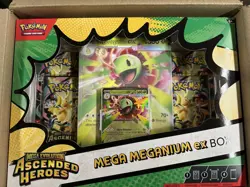 Pokemon TCG Mega Evolution Ascended Heroes Mega Meganium EX Box Booster Promo x6 - Image 1