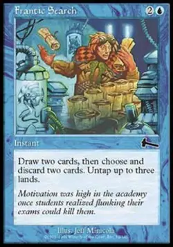 MTG English Frantic Search NM Foil Urza's Legacy - Image 1