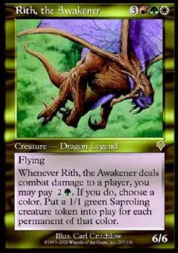 MTG English Rith, the Awakener Light Play Foil Invasion - Image 1