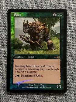 MTG - Rhox - 2000 FOIL PROMO MP MAGIC CARD - Image 1
