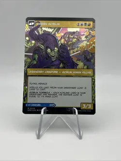 1x FOIL BORDERLESS Norman Osborn / Green Goblin mtg Marvel's Spider-Man NM 0220 - Image 2