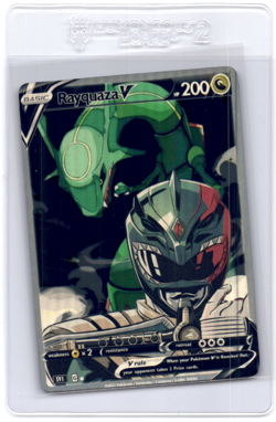 CUSTOMmade madeTOorder full art holo pokemon card PTL500 Rayquaza - Image 1