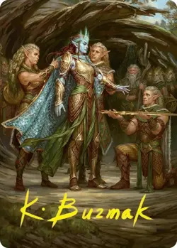 Lathril, Blade of the Elves Art Card (48/54) (Gold-Stamped Signature) - Image 1
