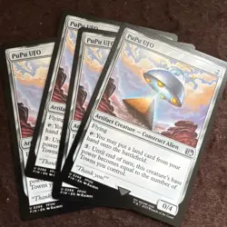 X 4 MTG PuPu UFO FINAL FANTASY LP Magic The Gathering - Image 1