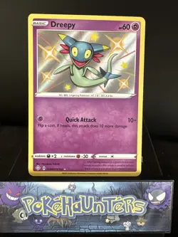 Pokemon Card Dreepy SV060/SV122 Shining Fates Shiny Vault Holo Rare NM - Image 1