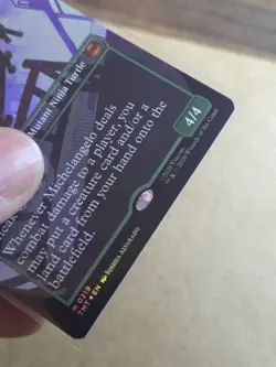 Michelangelo, Improviser (Borderless) (M 0219) TMNT MTG Foil - Image 4