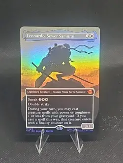 Leonardo, Sewer Samurai (Borderless) Teenage Mutant Ninja Turtles Foil - Image 1