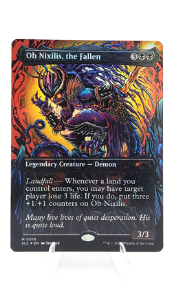 Ob Nixilis, the Fallen, FOIL - Secret Lair Encyclopedia of Magic A-Z MTG NM Card - Image 1