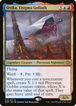 [MTG] Ovika, Enigma Goliath (213) (ONE) LP-HP - Image 1