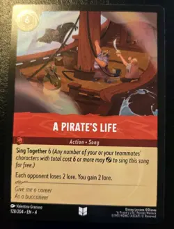 A Pirate's Life 128/204 Uncommon Ursula's Return Disney Lorcana TCG - Image 1