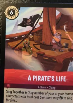 A Pirate's Life 128/204 Uncommon Ursula's Return Disney Lorcana TCG - Image 2