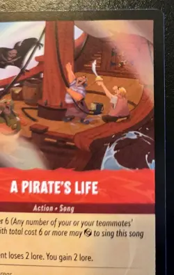 A Pirate's Life 128/204 Uncommon Ursula's Return Disney Lorcana TCG - Image 3