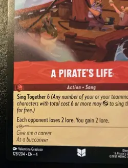 A Pirate's Life 128/204 Uncommon Ursula's Return Disney Lorcana TCG - Image 4