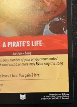 A Pirate's Life 128/204 Uncommon Ursula's Return Disney Lorcana TCG - Image 5